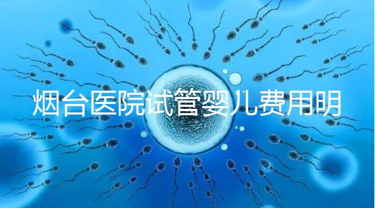 煙臺(tái)醫(yī)院試管嬰兒費(fèi)用明細(xì)，各流程都要花多少錢(qián)心中有數(shù)