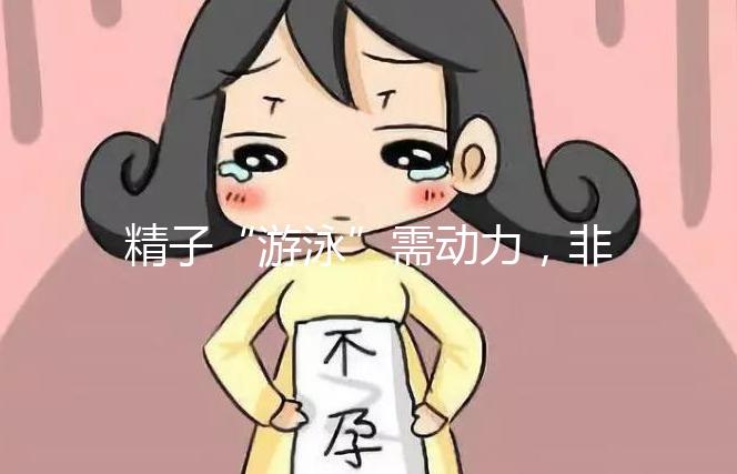 精子“游泳”需動力，非前向運動率低才有好孕