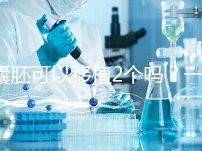 囊胚可以移植2個嗎?一文帶你了解!