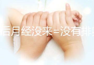 產(chǎn)后月經(jīng)沒來=沒有排卵=不會(huì)懷孕?想得美!