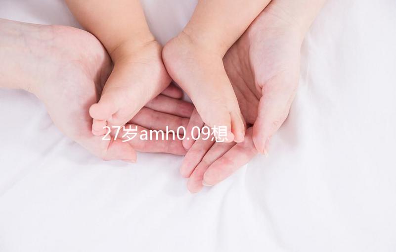 27歲amh0.09想自然懷孕概率很小，有排卵不如做試管！