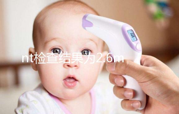 nt檢查結果為2.6mm不要慌，偏大也不一定畸形